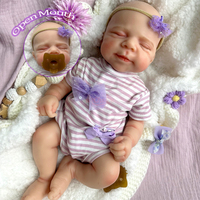 16 Zoll PASCALE Vollsilikon Reborn Babypuppe Kleinkind Interaktives Spielzeug Weicher Körper Einfach zu Färben Sammlerstück für Liebhaber