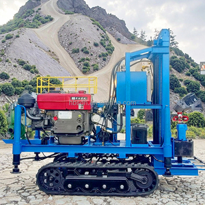 Giá rẻ 200m 180m 150m 120m 100m giếng khoan Giàn Khoan Mini 25HP DIESEL xi lanh đơn thủy lực bánh xích Máy khoan giếng nước - Product Image 1