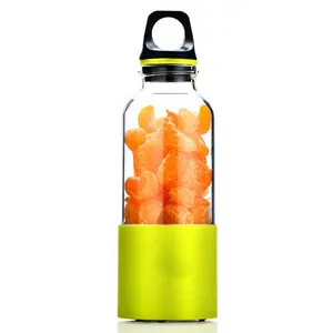 500ML High Quality Usb Rechargeable Electric Orange Portable Electric Fresh Juicer Blender