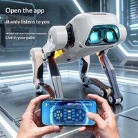 Nouveau robot chien télécommandé bionique intelligent à commande vocale avec application, en plastique, jouet électrique pour les 14 ans et plus