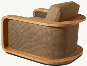 Muebles de Jardín de Alta Calidad para Patio Exterior de Hotel de Lujo, Silla de Descanso de Madera Maciza de Teca Personalizada Santiago - Product Image 4