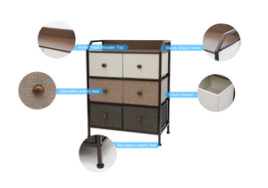 <span class=keywords><strong>Commode</strong></span> haute moderne <span class=keywords><strong>de</strong></span> luxe en MDF marron et <span class=keywords><strong>bois</strong></span> <span class=keywords><strong>de</strong></span> <span class=keywords><strong>manguier</strong></span> à 9 tiroirs pour la maison, la chambre, l'école, l'appartement, le supermarché-Design pliable - Product Image 4