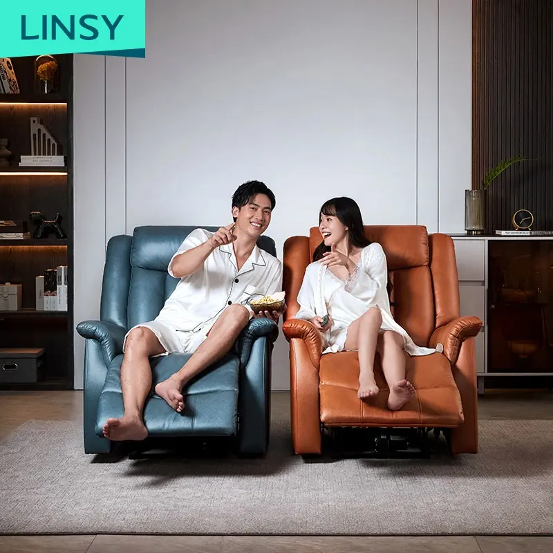 Fainsy — fauteuil paresseux de luxe, Orange, 1 place, pour Home cinéma, Ls316Sf2