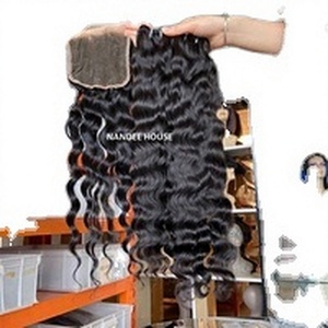 Extensions de cheveux humains vierges Remy indiens bouclés de haute qualité en gros, non traités, bruts, double trame, toutes couleurs disponibles - Product Image 2