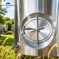 Cuve de Fermentation Industrielle en Acier Inoxydable Tonsen 2000L 3000L Unitank Conique pour Brasserie et Pub-Bière