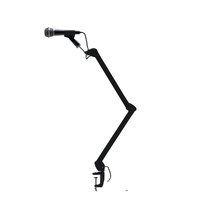 Support de microphone de diffusion réglable en hauteur OEM, bras articulé de studio, support de microphone en métal, bras de micro à ciseaux