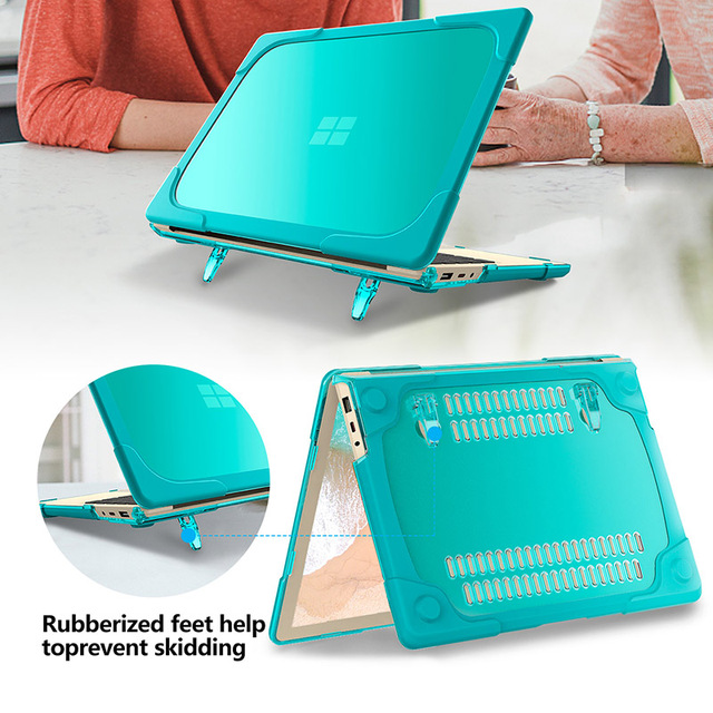 Laptop Protective Cover for Microsoft Surface Laptop 3 13.5 Inch Computer PC TPU Shockproof Stand Holder Bags Case