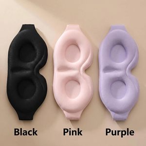 Masque oculaire 3D pour dormir la nuit, masque pour les yeux bloquant la lumière, doux et confortable, en mousse à mémoire de forme avec des coques contourées pour les yeux - Product Image 3