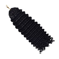 Extensiones de Cabello Humano Rizado con Efecto Pluma para Crochet, de Fábrica, con Anillo de Bucle para Crochet