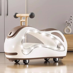 Coche de juguete con forma de cacahuete para niños de 1 a 3 años con luces y música, vehículo de juguete unisex para niños pequeños - Product Image 4