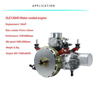 Motor de Dron DLE120HD en Oferta, Generador Eléctrico Híbrido de 7.2kw Refrigerado por Agua, Motor de Gasolina, Kit Eléctrico - Product Image 2