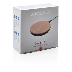 Caricatore wireless Bamboo X 5W, gadget ecologici - Product Image 6