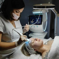 Mesin Perawatan Kulit Ice Blue 7 in 1 Facial Hydra Aqua Peel Dermabrasi Diamond Microdermabrasi Deteksi Kulit
