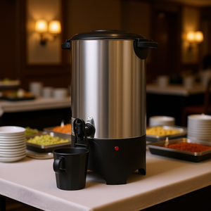 Distributeur de café professionnel 6 L en acier inoxydable à brassage rapide avec robinet anti-goutte pour la restauration - Product Image 2