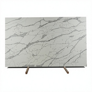 FREE SAMPLE 100% VIETNAM ARTIFICIAL QUARTZ CALACATTA VILLA MODERN BIG SLAB for KITCHEN & BATHROOM - Product Image 1