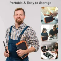 Set Peralatan Perbaikan Kombinasi Solder Listrik Temperatur Adjustable VC830L dengan Multimeter Digital dan Pemanas Internal