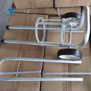 Tıbbi hastane kullanımı gaz silindiri arabası taşınabilir alüminyum malzeme el arabaları satılık tıbbi oksijen silindiri arabası - Product Image 3