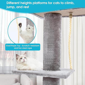 Árbol para <span class=keywords><strong>Gatos</strong></span> de Lujo Personalizado por el Fabricante, Extra Grande, Resistente, <span class=keywords><strong>Torre</strong></span> Alta para <span class=keywords><strong>Gatos</strong></span>, el Más Vendido, <span class=keywords><strong>Rascador</strong></span> para <span class=keywords><strong>Gatos</strong></span> Grandes - Product Image 6