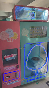 เครื่องหยอดเหรียญขนมฝ้ายอัตโนมัติเต็มรูปแบบ65ตัวเลือกดอกไม้หลายรสชาติ - Product Image 4