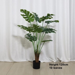 Fausse plante de serpent Faux Sansevieria Monstera plante artificielle arbre <span class=keywords><strong>Pot</strong></span> vert naturel doré canne palmier soie Ficus arbres artificiels - Product Image 5