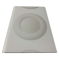 Plafond en PVC fabriqué en Chine avec une structure solide et un design pratique pour la décoration intérieure des centres commerciaux