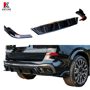 Difusor trasero <span class=keywords><strong>de</strong></span> alta calidad, 3 uds., plástico ABS negro brillante para <span class=keywords><strong>BMW</strong></span> <span class=keywords><strong>X5</strong></span> G05 G18 2019-2024, ajuste perfecto, fácil instalación - Product Image 1
