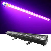 IP65 imperméabilisent l'éclairage d'étape mené par DJ pour le mariage d'événement 18x10W RGBW 4 dans 1 barre extérieure menée imperméable de mur de lavage de lavage