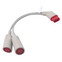 Adaptateur double IBP compatible FHY InnovMetal Smart, câble convertisseur de consommables médicaux, isolation TPU, longueur 3m, Marquette