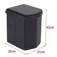 Toilette d'urgence pliable avec couvercle, toilette mobile d'extérieur, toilette portable pour adultes, toilette de camping pliable