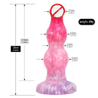 Vibromasseur anal épais Soft Monster avec gros nœud pour jeux érotiques adultes