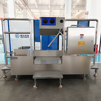 All-in-one hygiënestation laarzenwasmachine met handwasdesinfectie en -droging voor voedingsfabrieken