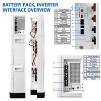Sistem Penyimpanan Energi Rumah Tangga 10.24kWh Baterai Lithium ESS untuk Cadangan Tenaga Surya Hibrida & Off Grid