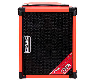 Amplificateur de guitare professionnel 100W rechargeable en métal pour extérieur, idéal pour le buskering, avec lecteur USB et woofer de 8 pouces – Fabrication d'instruments de musique - Product Image 4