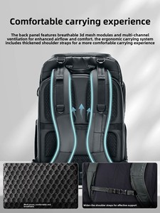 Sac photo double épaule BENRO City300 pour appareil photo reflex numérique, ordinateur portable, compatible <span class=keywords><strong>Fujifilm</strong></span>, pour les trajets quotidiens, les voyages et les drones - Product Image 5