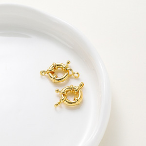 ตัวล็อกเครื่องประดับ ชุบทองแดง 14k 18k ทองคำขาว ขนาดกลาง แบบสปริง สำหรับสร้อยคอ อุปกรณ์ DIY - Product Image 3