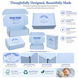 Caja de Regalo Personalizada <span class=keywords><strong>para</strong></span> Bebés <span class=keywords><strong>Recién</strong></span> <span class=keywords><strong>Nacidos</strong></span>, Recuerdos <span class=keywords><strong>para</strong></span> Bebés, Ropa, Juguetes, Sets de Regalo, Caja de Embalaje <span class=keywords><strong>para</strong></span> Bebés con Logotipo - Product Image 3