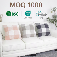 Taie d'oreiller avec logo personnalisé housse de coussin oreiller confortable en tricot de polyester pour adultes