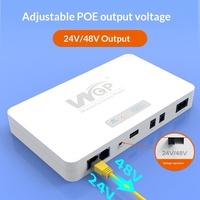 Sistema de Alimentación Ininterrumpida (UPS) WGP POE05 DC, Voltaje de Salida 24V/48V, Batería de Respaldo para Router Óptico, Teléfono IP