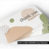 Carte de remerciement gaufrée personnalisée avec insert en papier, carte postale, carte de visite promotionnelle, carte de vœux personnalisée avec dorure à chaud