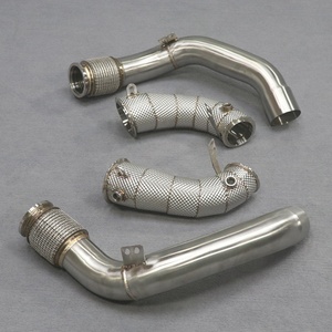Diameter Reducing 3.5" to 3" Stainless Steel Downspout F90 M5 Exhaust Pipes Downpipe for BMW S63B44B 4.4T - Product Image 6