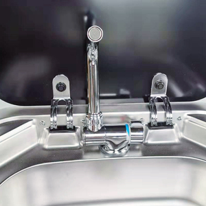 <strong>RV</strong> Sink Single Basin with Tempered Glass Stainless Steel Camping <strong>RV</strong> Portable Caravan <strong>RV</strong> Kitchen Sink - Product Image 4