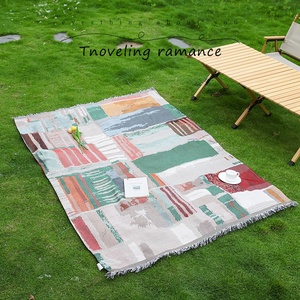 <span class=keywords><strong>Tapisserie</strong></span> décorative tissée pour le commerce transfrontalier, tissu jacquard brocart, fil acrylique résistant à l'abrasion, pour housse de canapé et décoration murale - Product Image 2