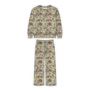 Vêtements pour bébés filles en gros, ensembles de vêtements d'automne pour filles, camouflage de chasse, imprimé léopard - Product Image 3