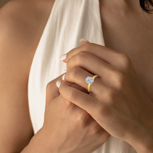 7*9 मिमी कस्टम गोल्ड प्लेटेड लक्जरी फैशन अच्छे गहने 925 चांदी के लिए चांदी जिरकॉन रिंग - Product Image 3