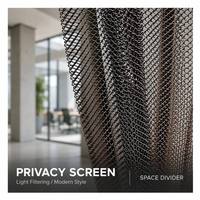Voilages décoratifs en maille métallique de luxe Yuchen pour cloisons et écrans – Jolies cloisons décoratives en maille métallique