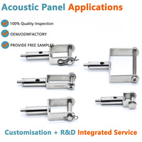 Support de câble en cuivre autobloquant réglable pour système de suspension de panneaux acoustiques et suspension de plafond à baffles