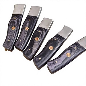 Ensemble de 5 couteaux de chef en acier Damas, couteaux de cuisine japonais faits à la main avec manche en bois - Product Image 3