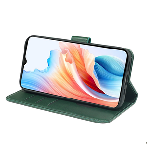 เคสโทรศัพท์มือถือแบบกระเป๋าสตางค์สีเขียว5G ปรับแต่งได้เคส2025แบรนด์สำหรับ Oppo - Product Image 6