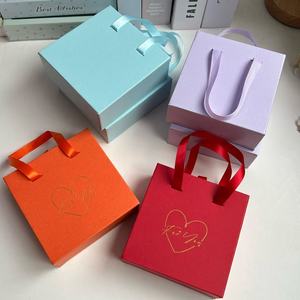 Sinh thái thân thiện trượt ngăn kéo hộp giấy cứng cứng nhắc Hộp quà tặng với xử lý cho vòng cổ gói đồ trang sức tùy chỉnh dập nóng biểu tượng - Product Image 1