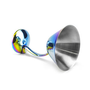 Bicchiere da Vino Infrangibile in Acciaio Inox da 150ml 5oz con Stelo, Accessori da Bar, Calice in Metallo per Martini e Cocktail, per Mimosas e Bloody Mary - Product Image 5